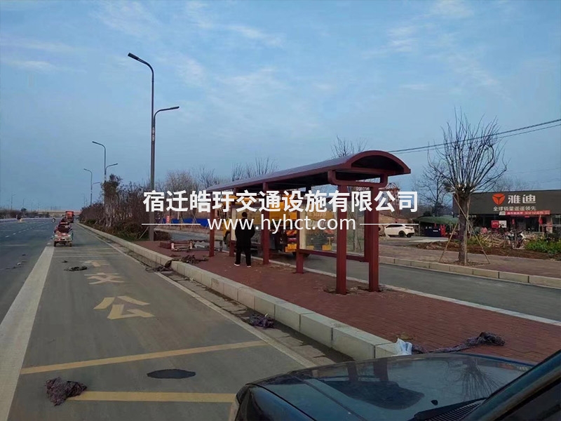 候车亭现场安装案例