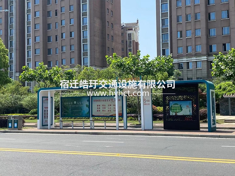 候车亭现场安装案例