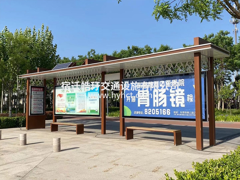 候车亭现场安装案例