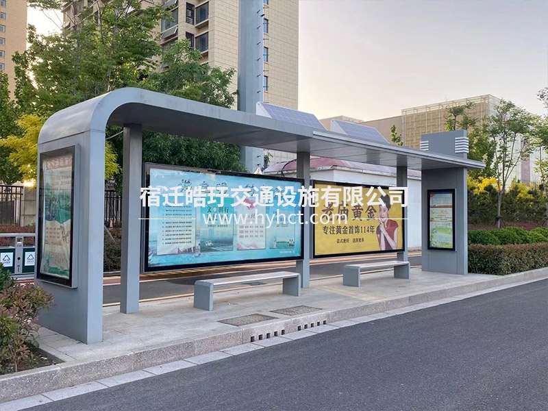 候车亭现场安装案例