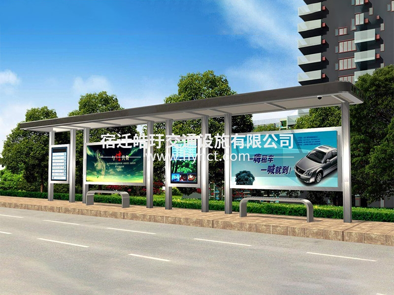 候车亭现场安装案例